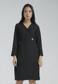 Button Wrap Dress