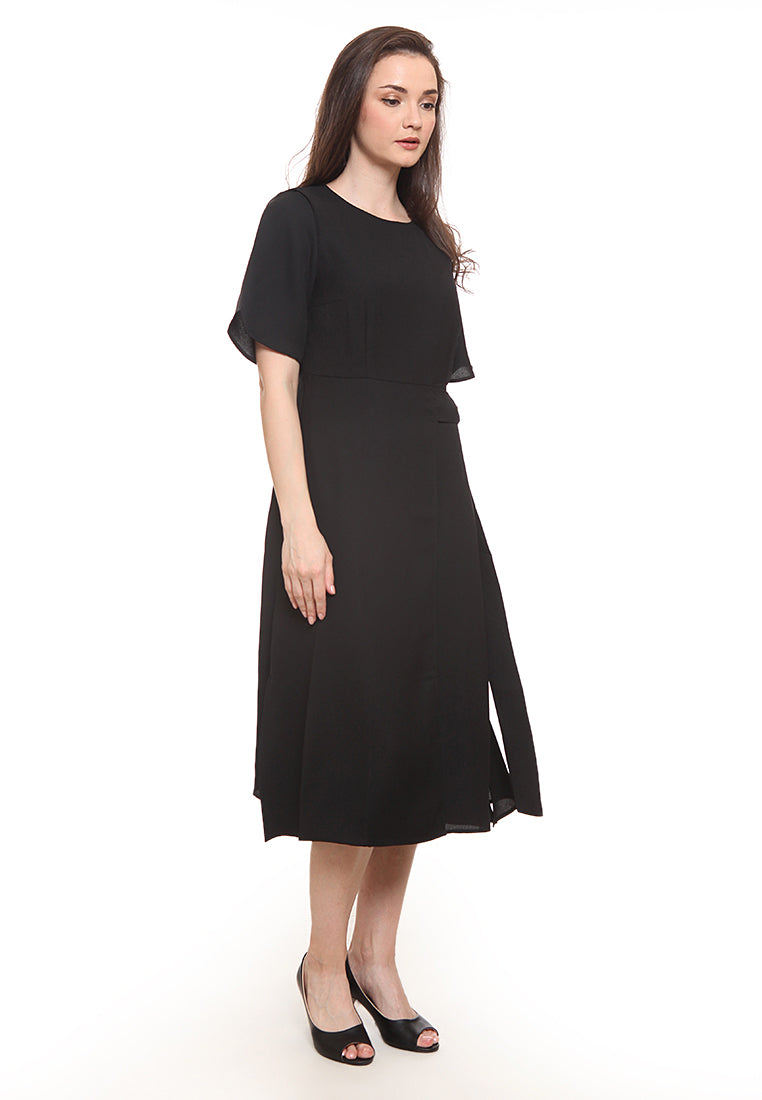 Dress with Side Belt