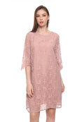 Lace Shift Mini Dress