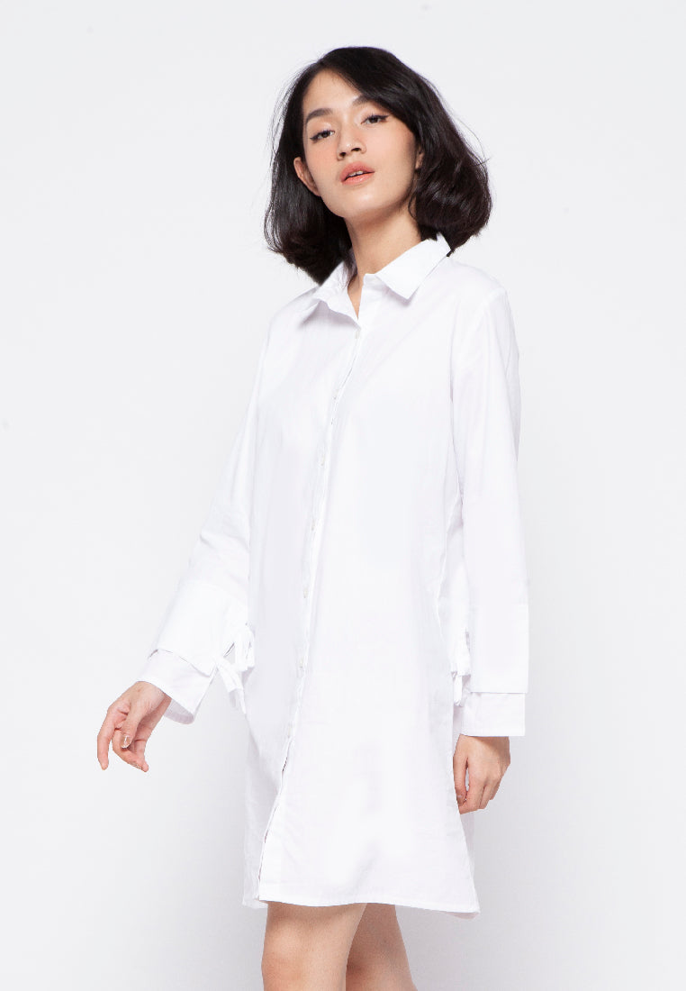 Shirt Dress with Double Cuff Detail