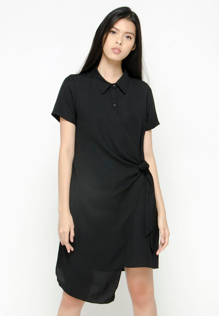 Tunic Dress with Tied Waist Detail