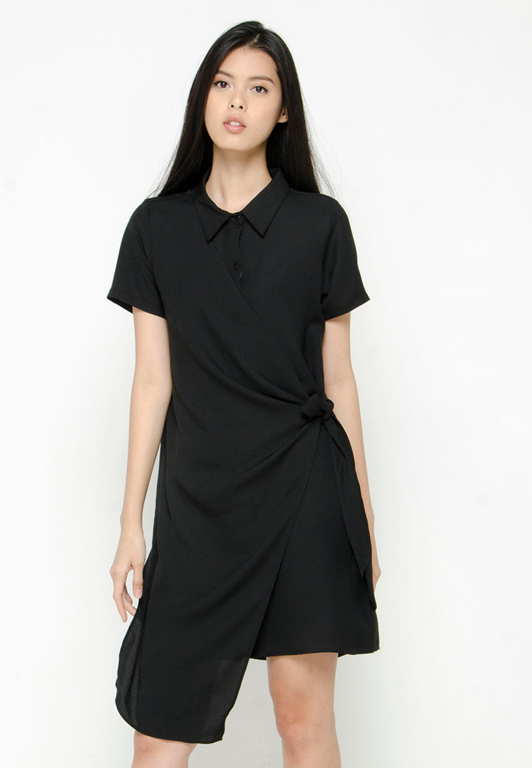 Tunic Dress with Tied Waist Detail