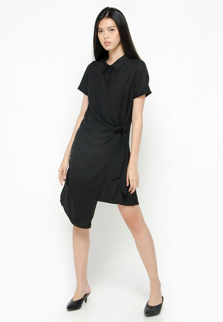 Tunic Dress with Tied Waist Detail