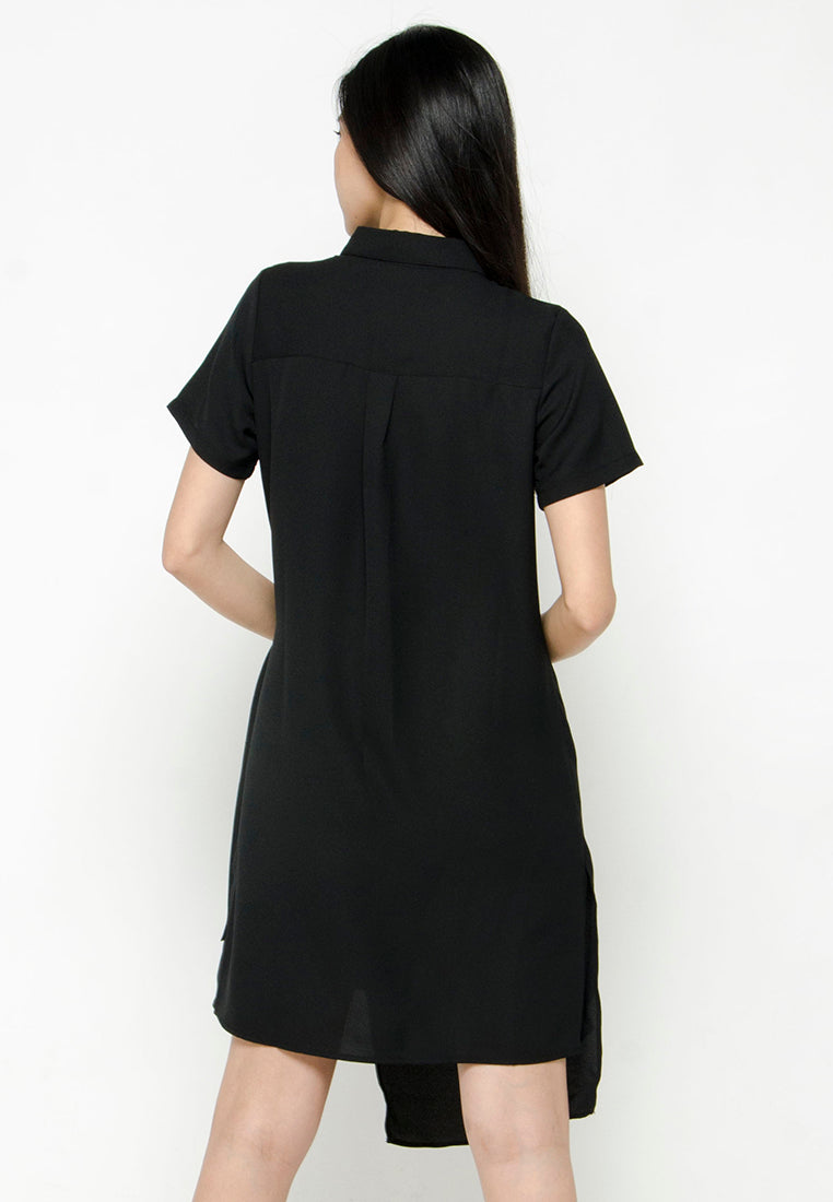 Tunic Dress with Tied Waist Detail