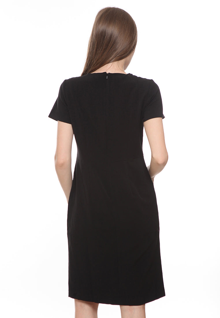 Button Detail Midi Dress