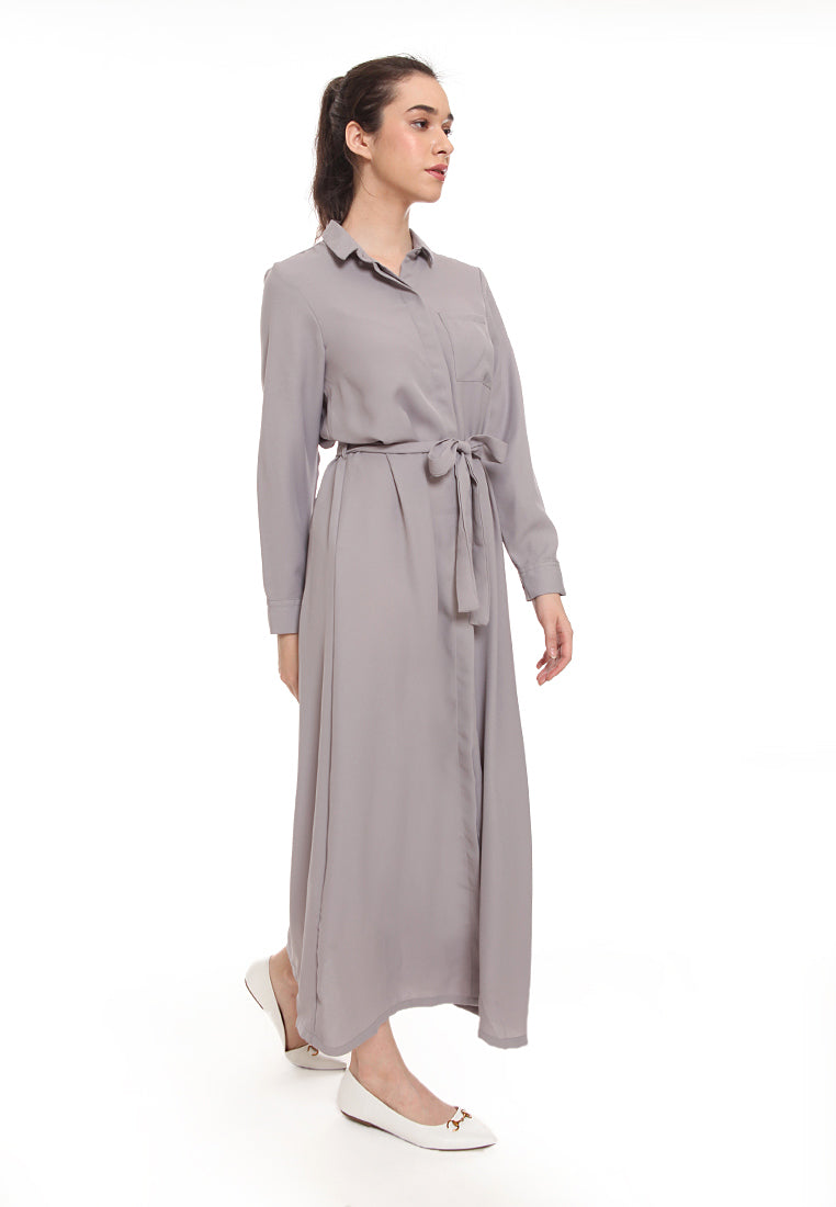 Basic Long Shirt Dress