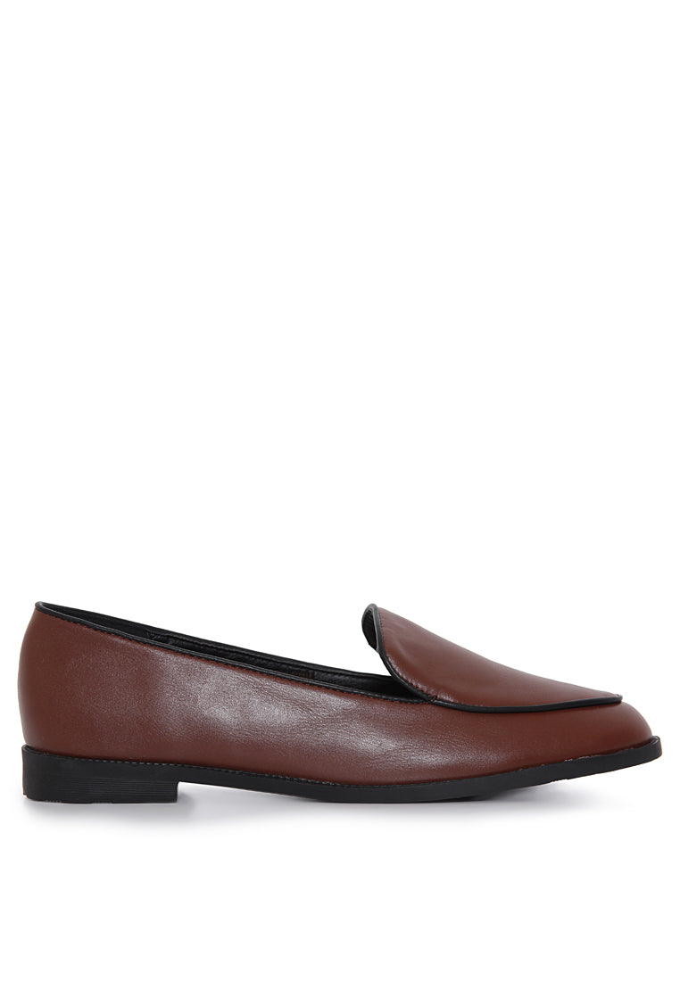 Tan Flat Shoes
