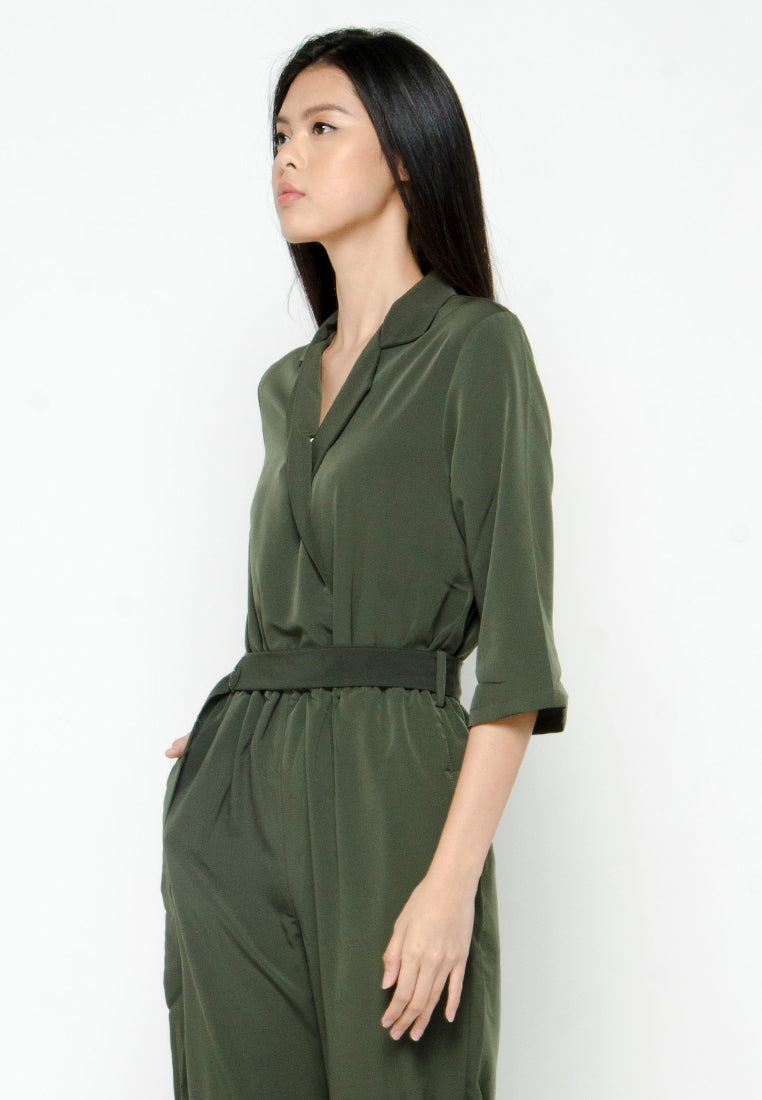 Tailored Jumpsuit with Belt