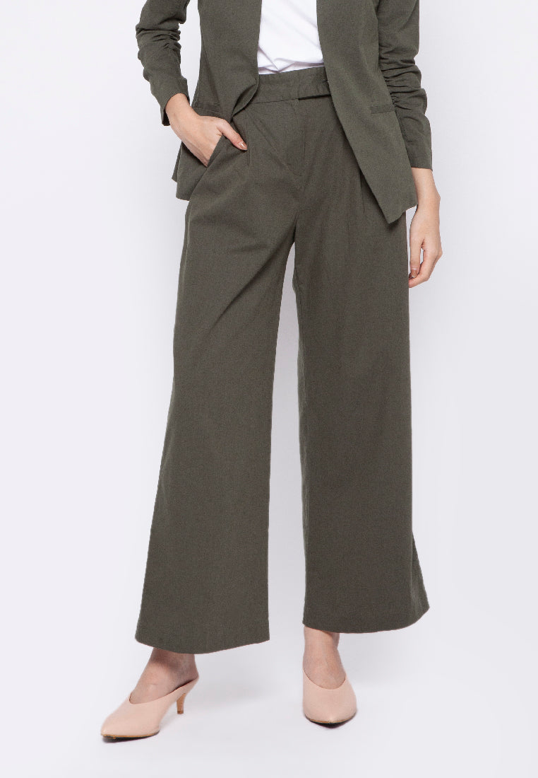 Straight Linen Pants