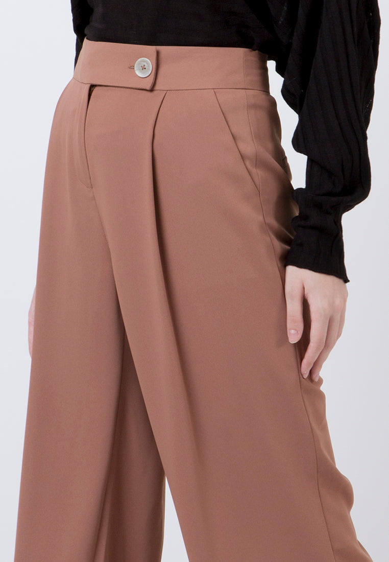 Flare Brown Pants Femme 20D070
