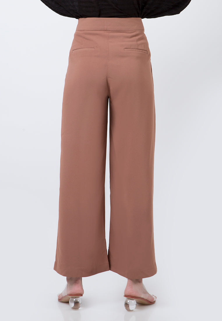 Flare Brown Pants Femme 20D070