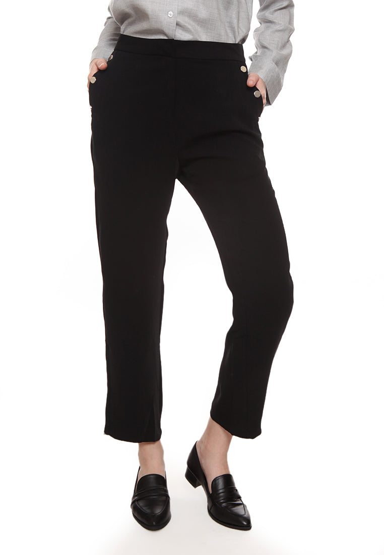 Button Detail Pants