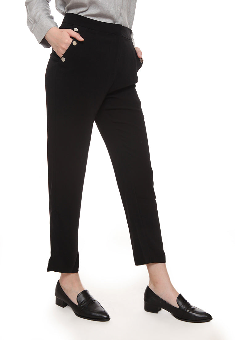 Button Detail Pants