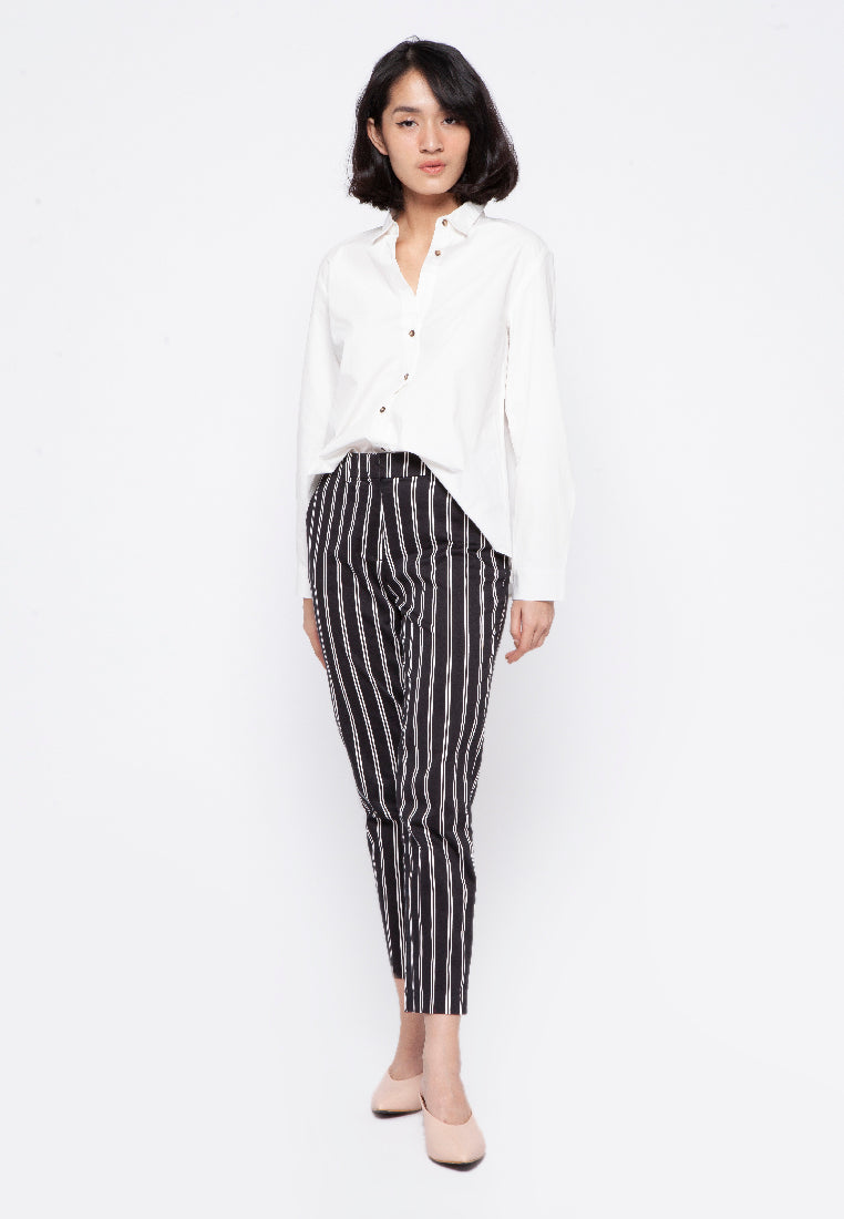 Printed Ankle Pants