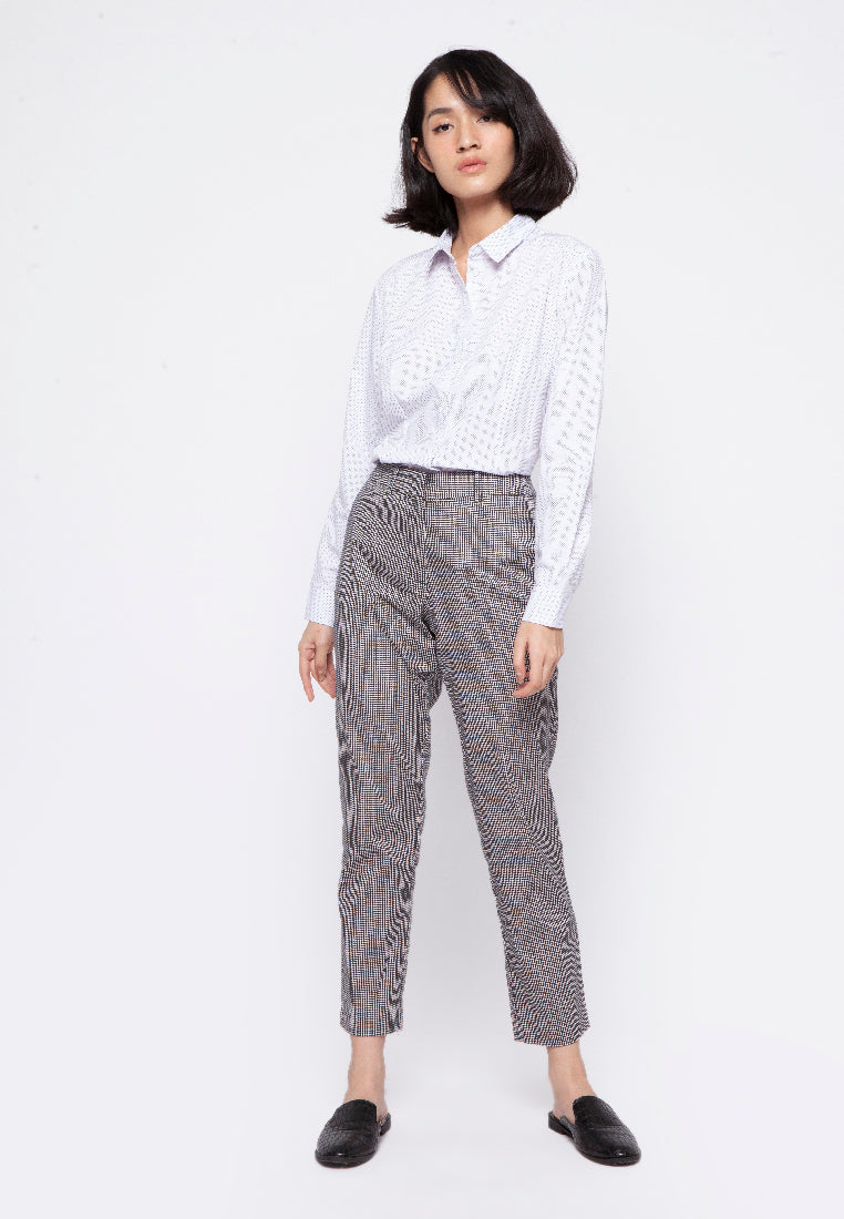 Printed Ankle Pants