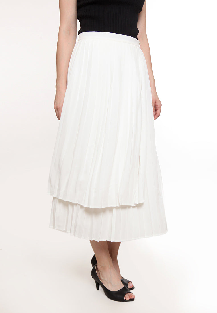 High Waist Pleats Skirt