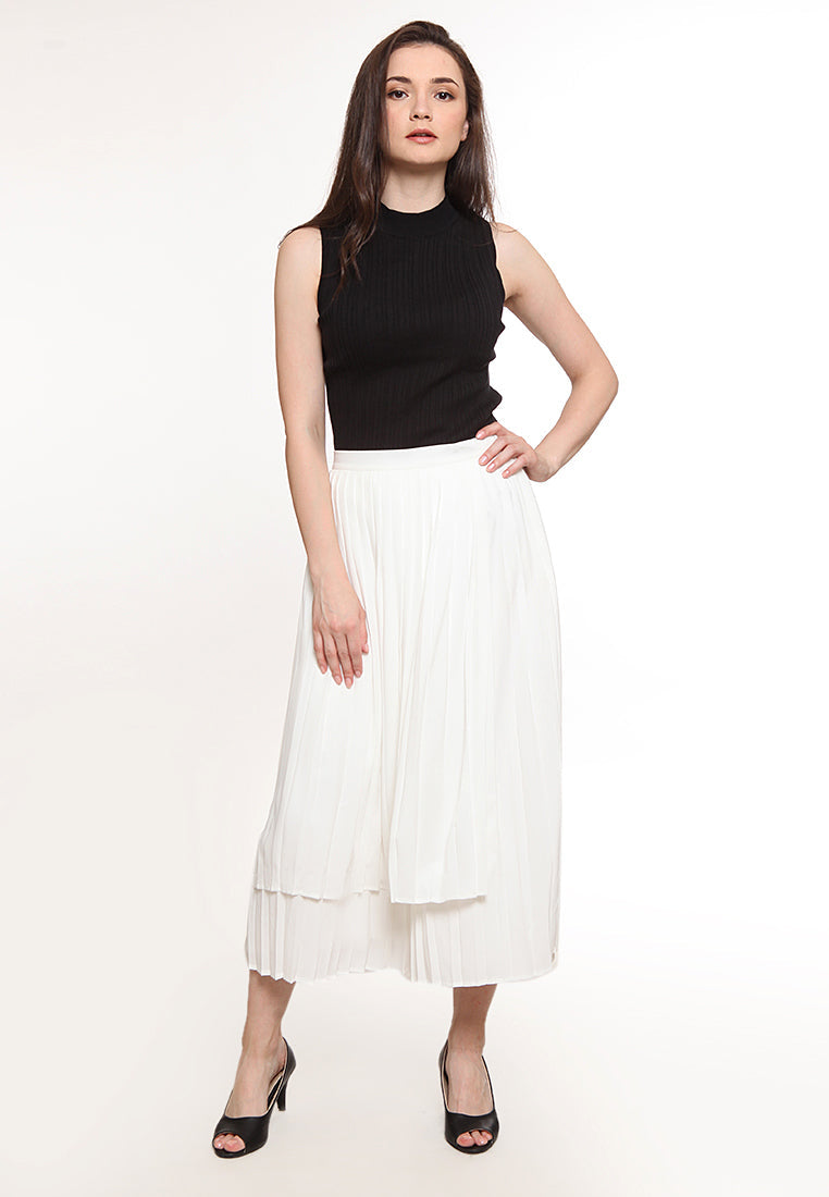 High Waist Pleats Skirt
