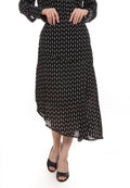 Asymmetric Print Skirt