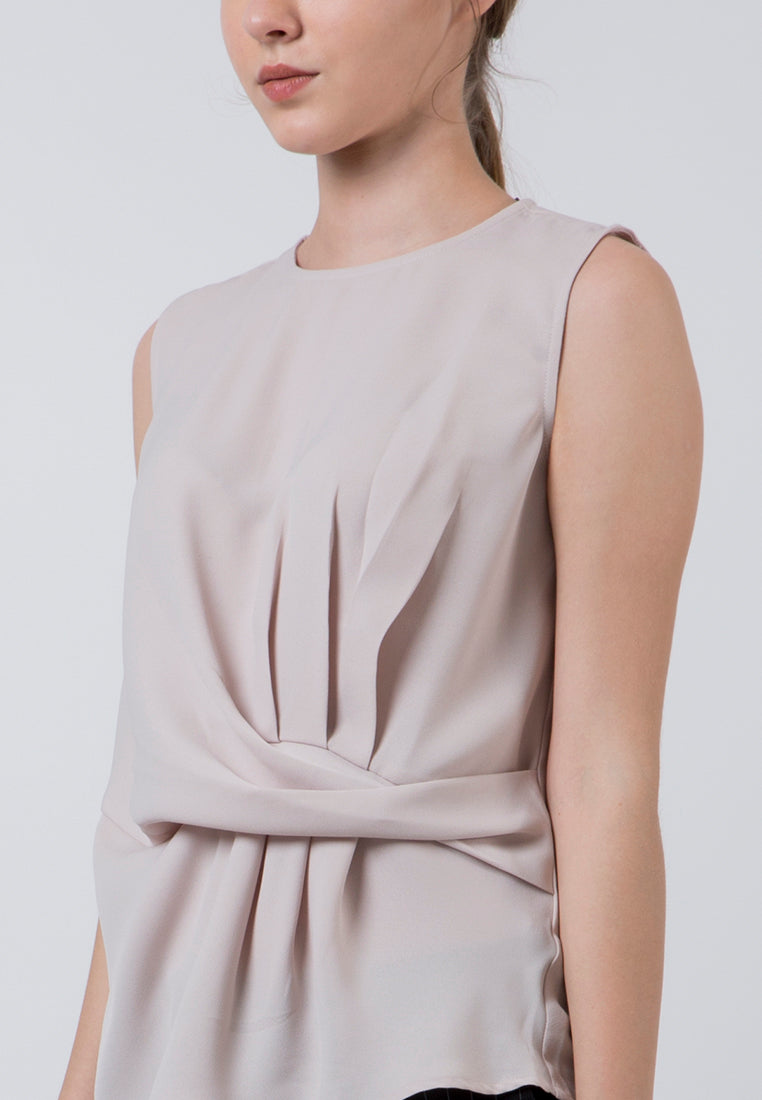 Drape Front Blouse Femme 20D045