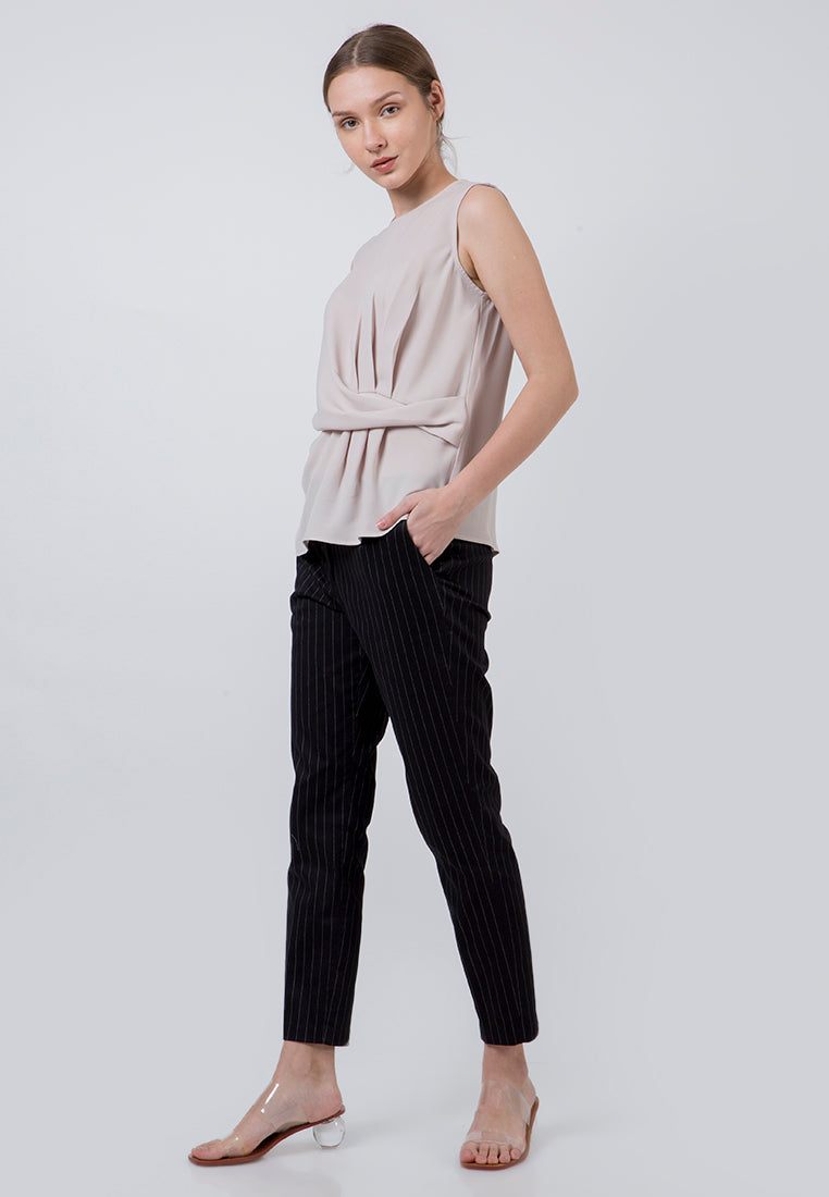 Drape Front Blouse Femme 20D045