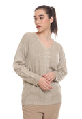 Cable V-Neck Sweater