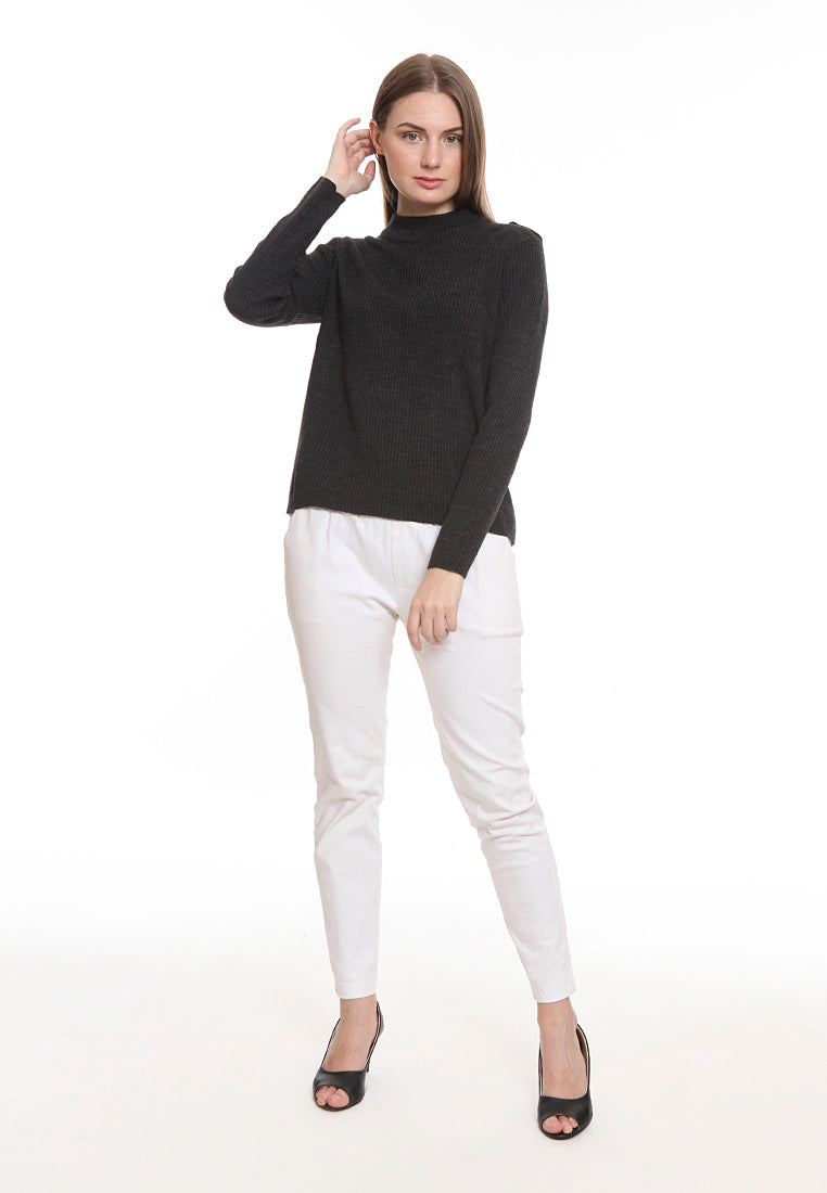 Basic Sweater with Epaulet