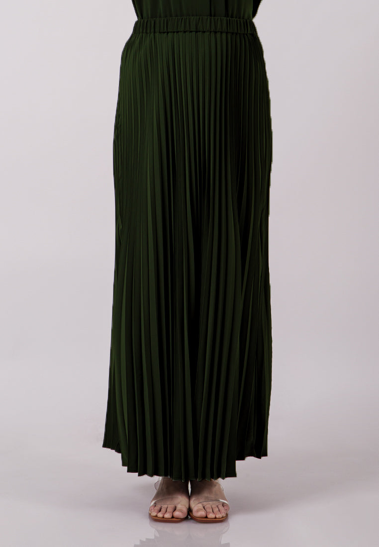 Pleated Maxi Skirt