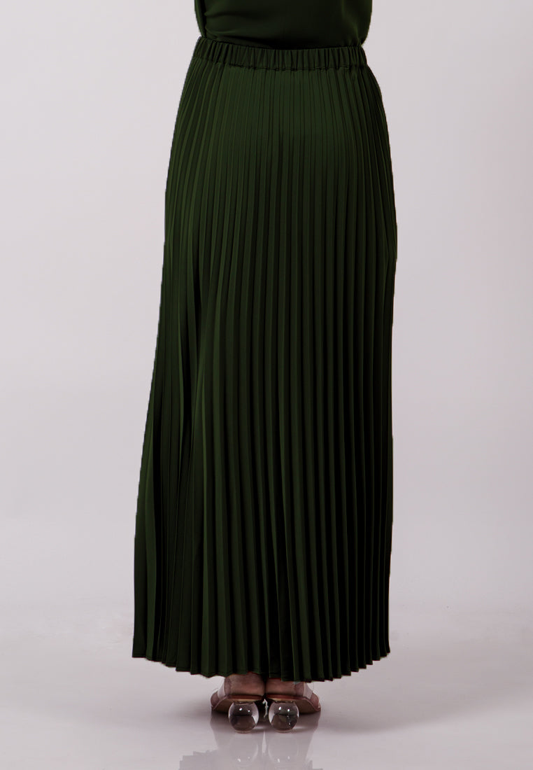 Pleated Maxi Skirt