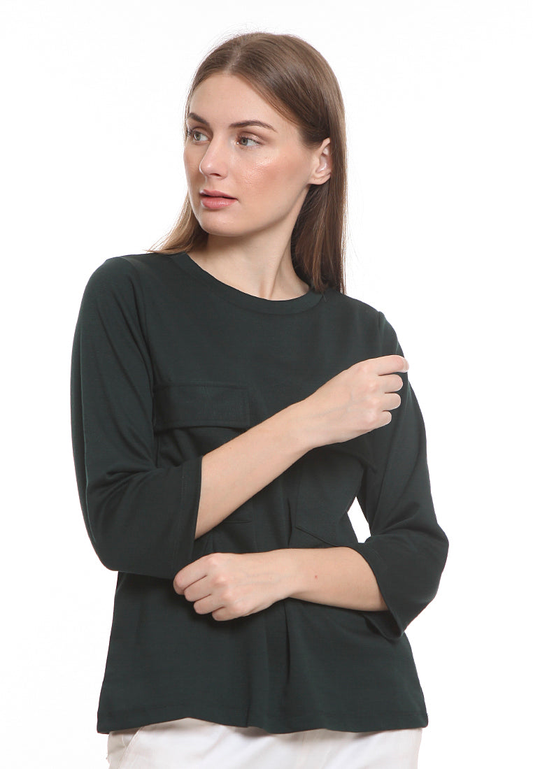 Blouse with Chest Pocket