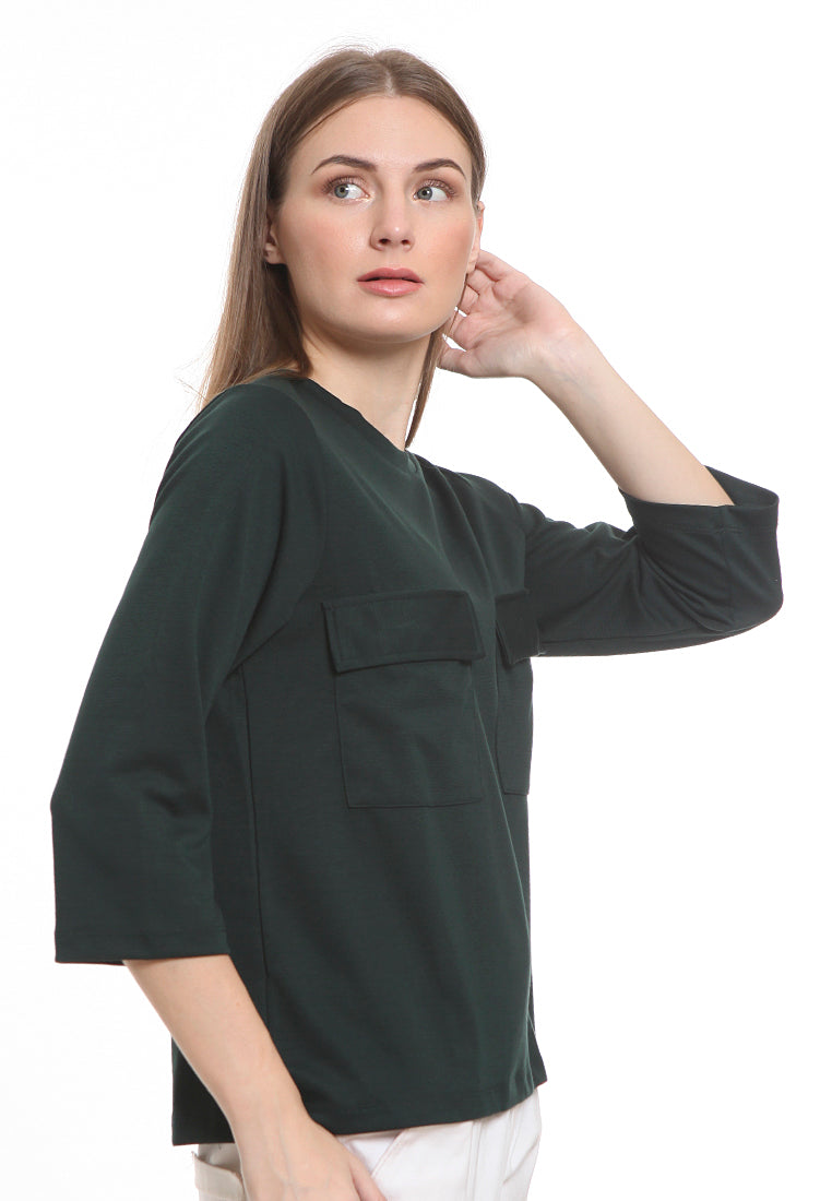 Blouse with Chest Pocket