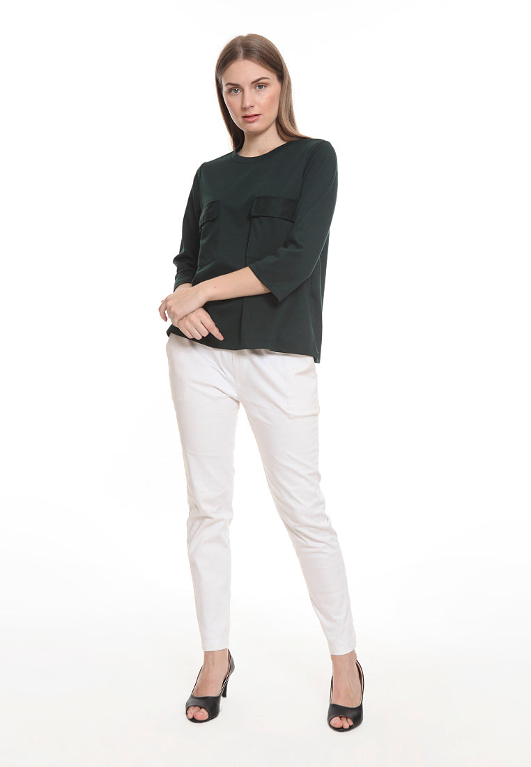 Blouse with Chest Pocket