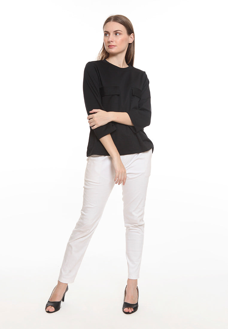 Blouse with Chest Pocket