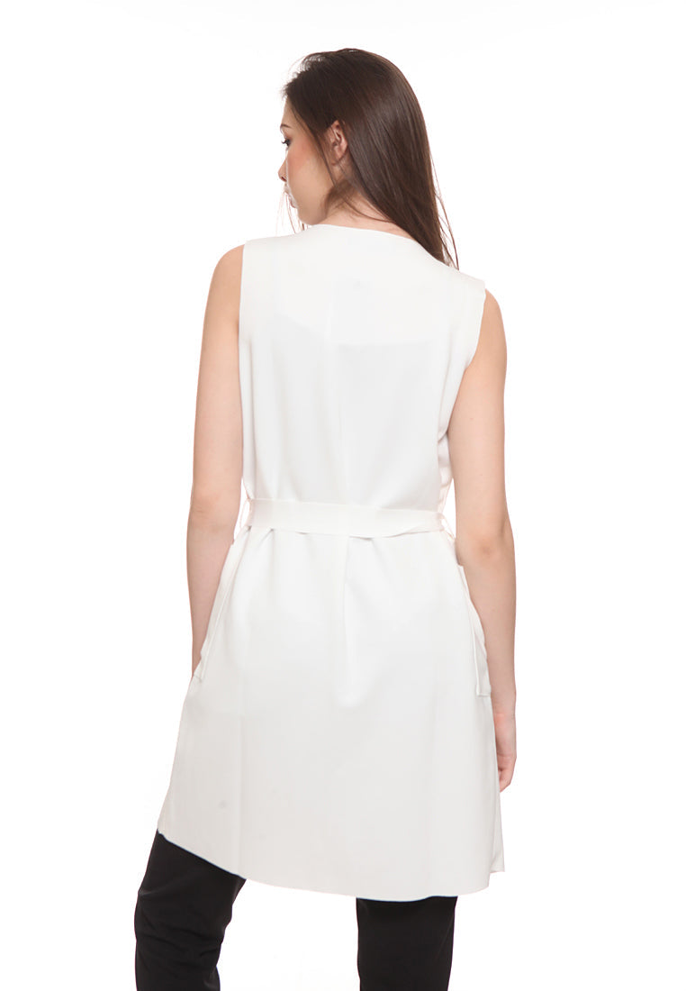 Long Vest with Belt