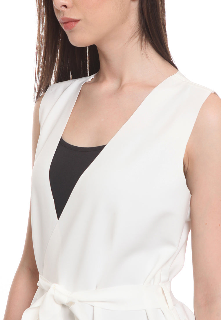 Long Vest with Belt