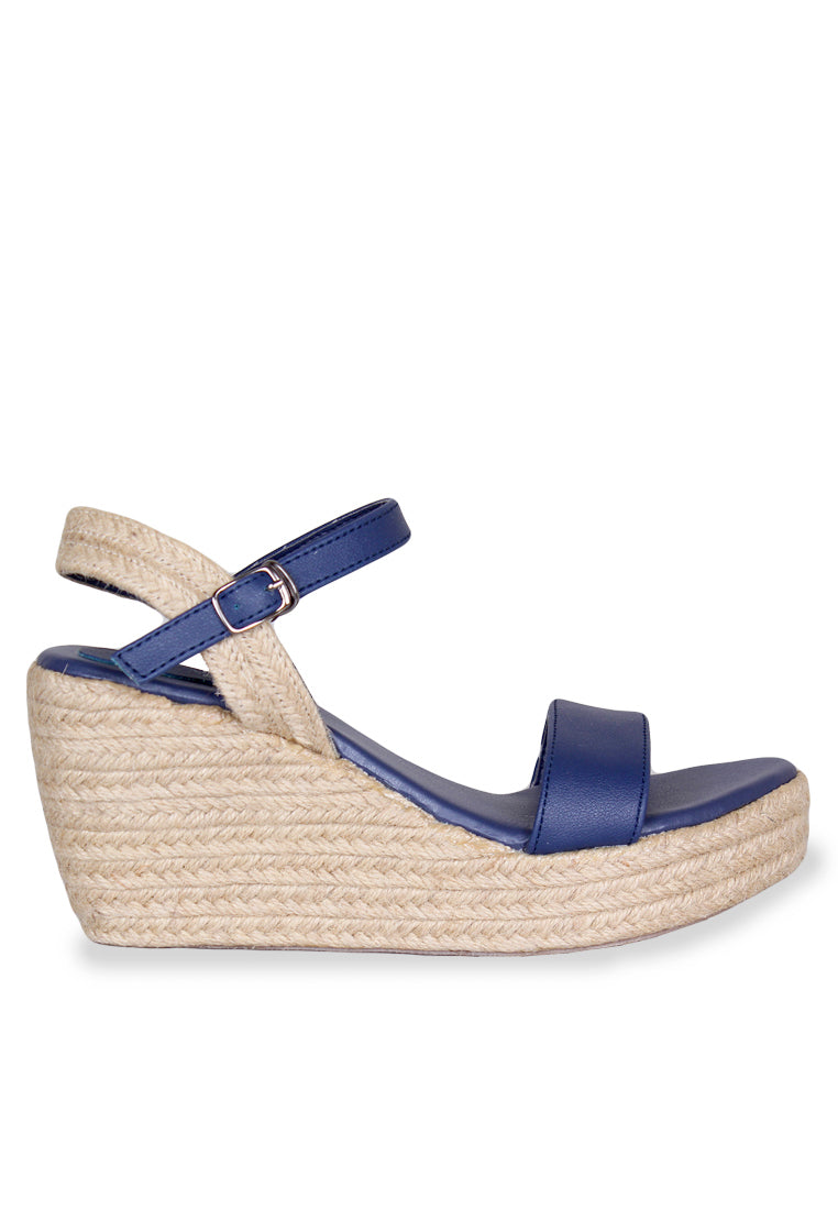 Navy Wedges Shoes