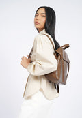 Brown Leather Backpack