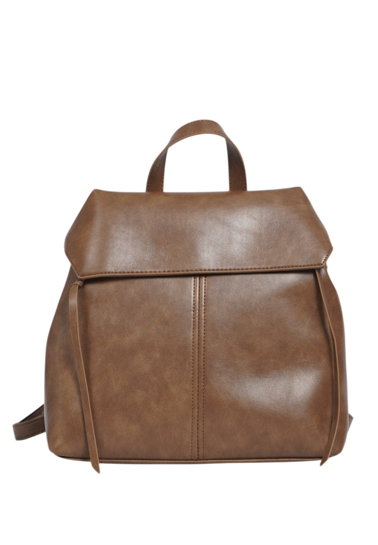 Brown Leather Backpack