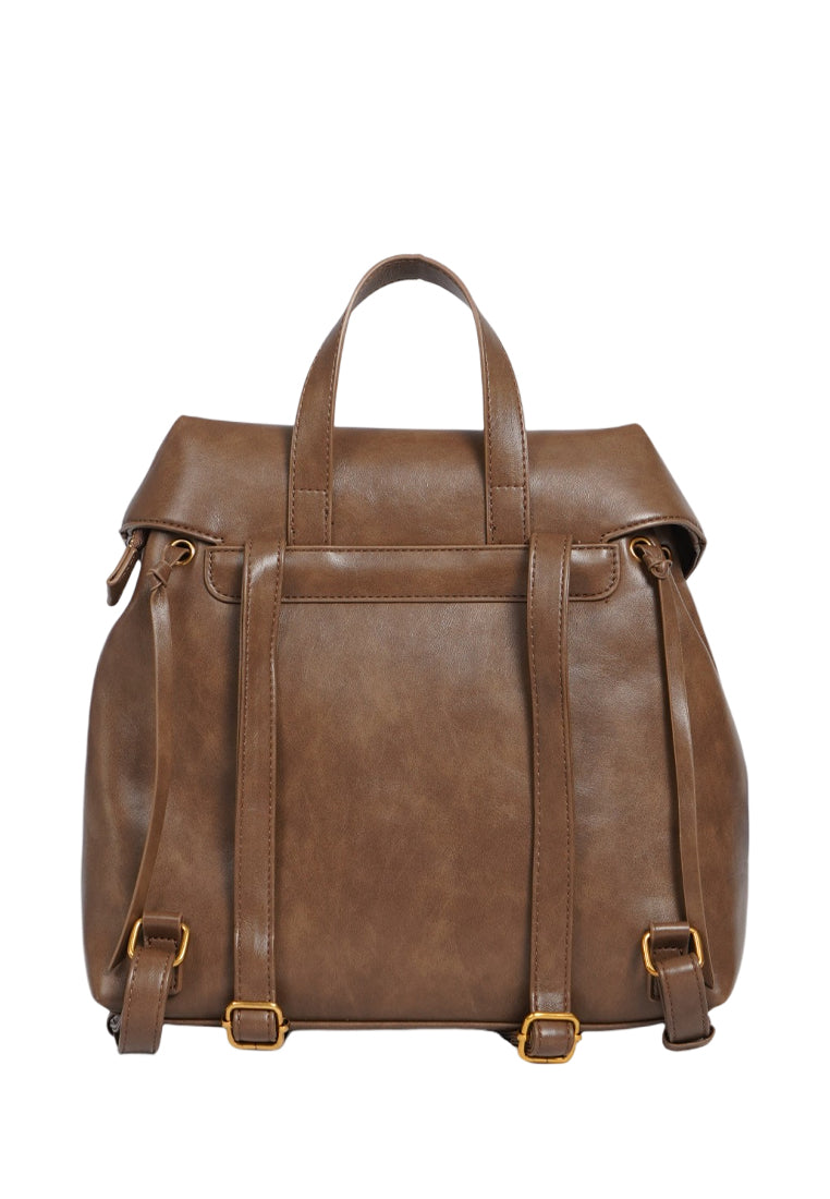 Brown Leather Backpack