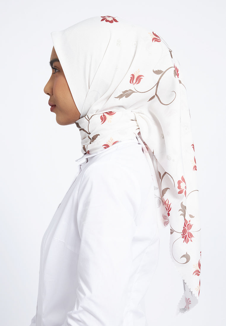 Off White Printed Scarf