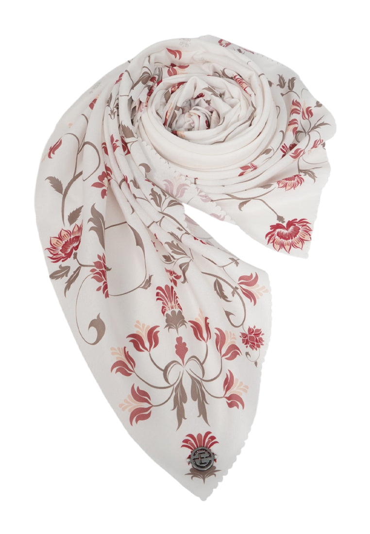 Off White Printed Scarf