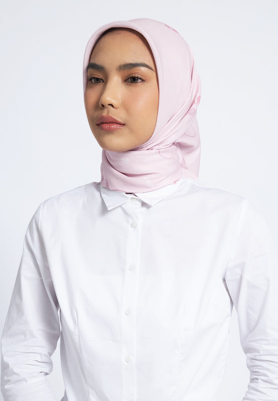 Pink Printed Scarf