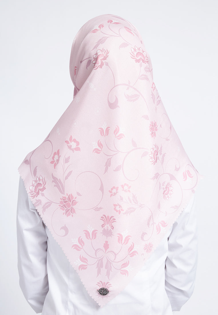 Pink Printed Scarf