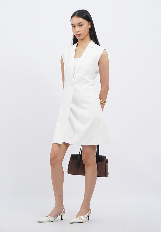Sleeveless Mini Blazer Dress