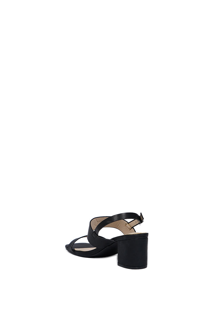 Black Double Strap Heels