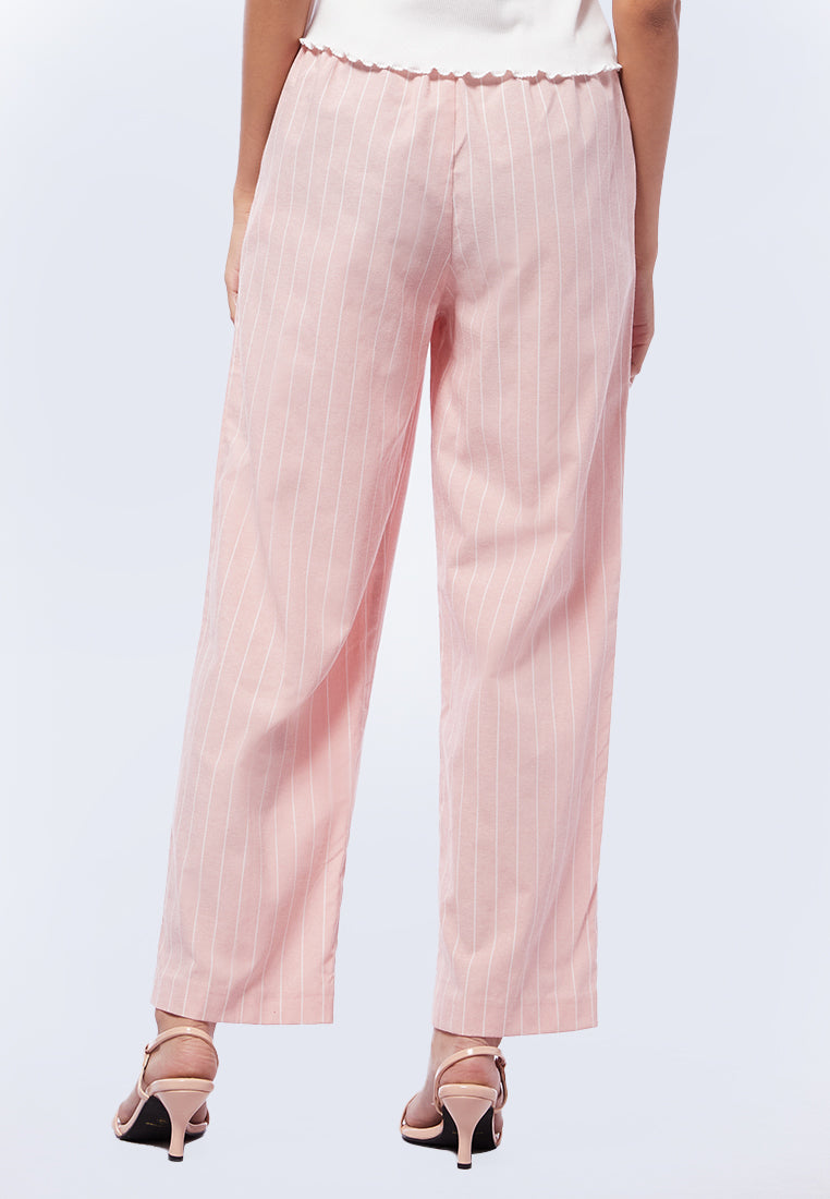 Straight Leg Striped Pants
