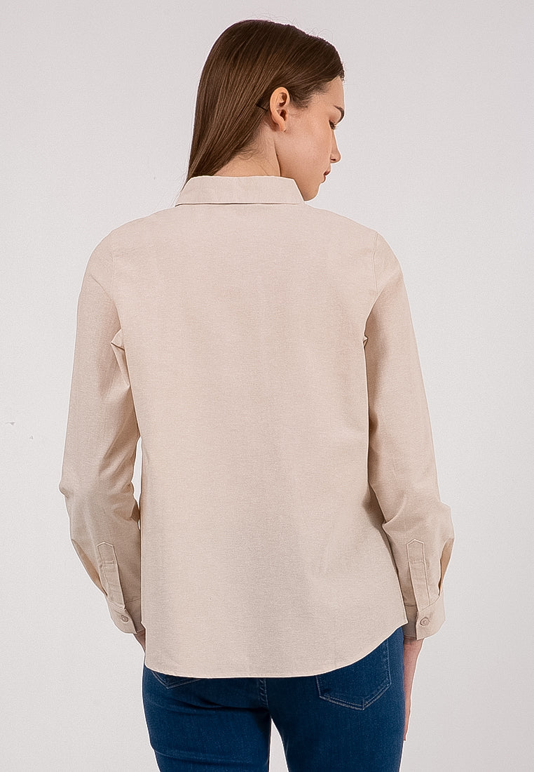 Basic Shirt In Beige