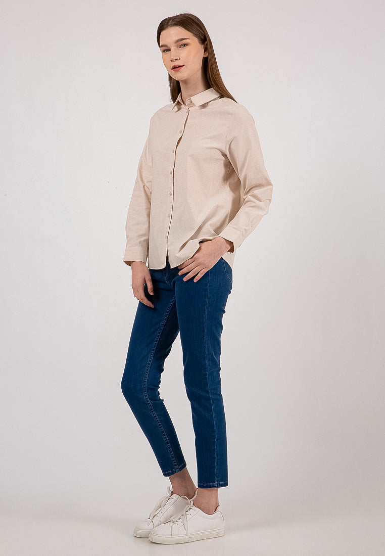 Basic Shirt In Beige