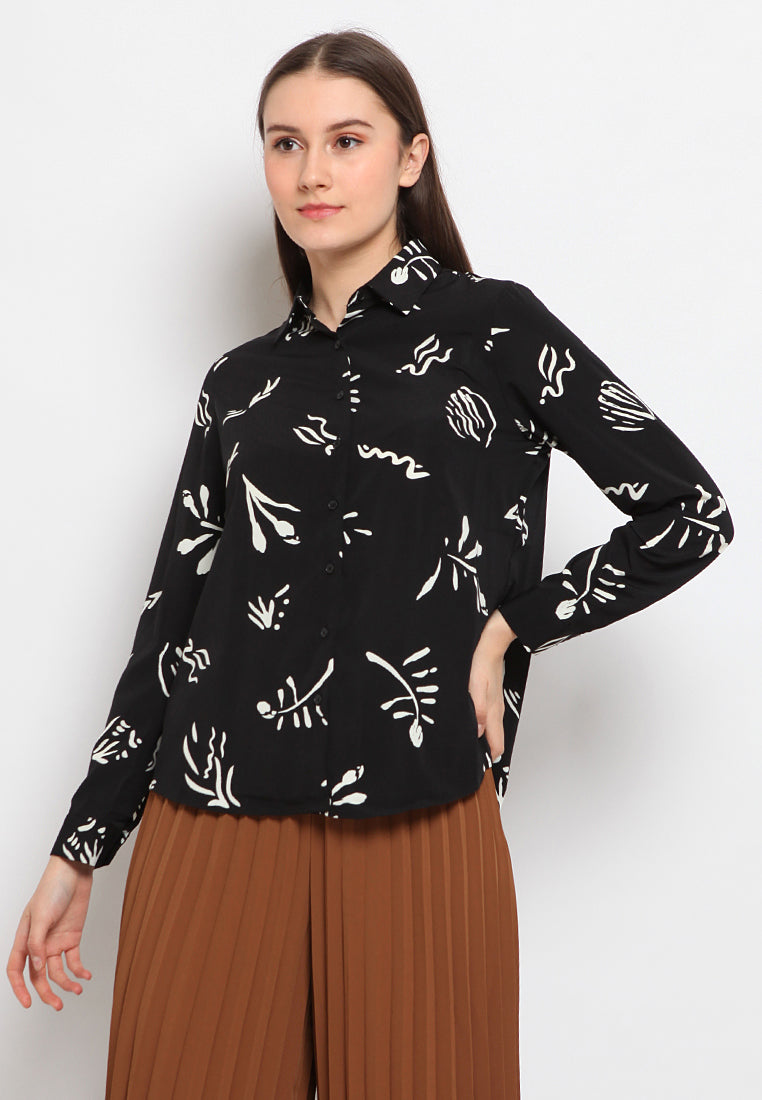 Long sleeve printed shirt