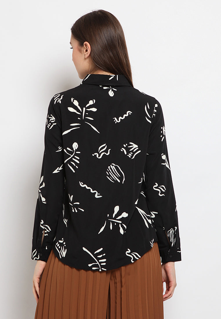 Long sleeve printed shirt