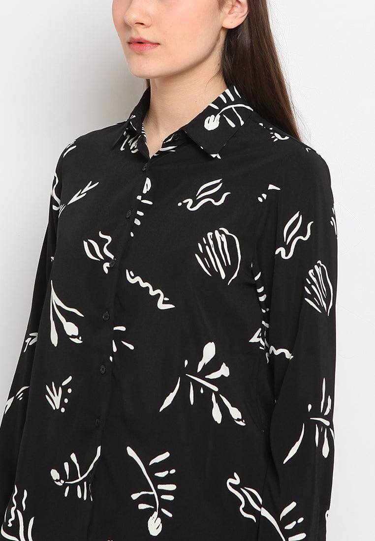 Long sleeve printed shirt